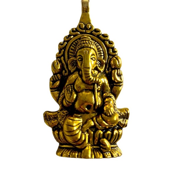 GOLD/SILVER PLATED GANESH PENDANT - Picture 5 of 11